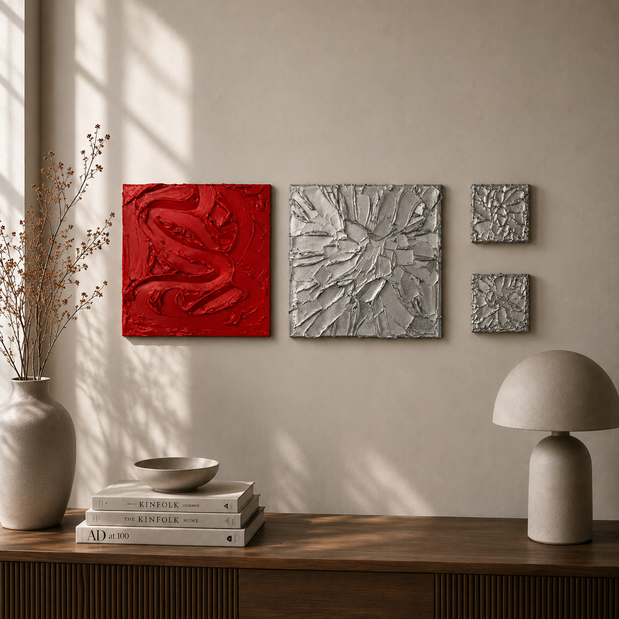 Fire originale værker fra Canvas Collection