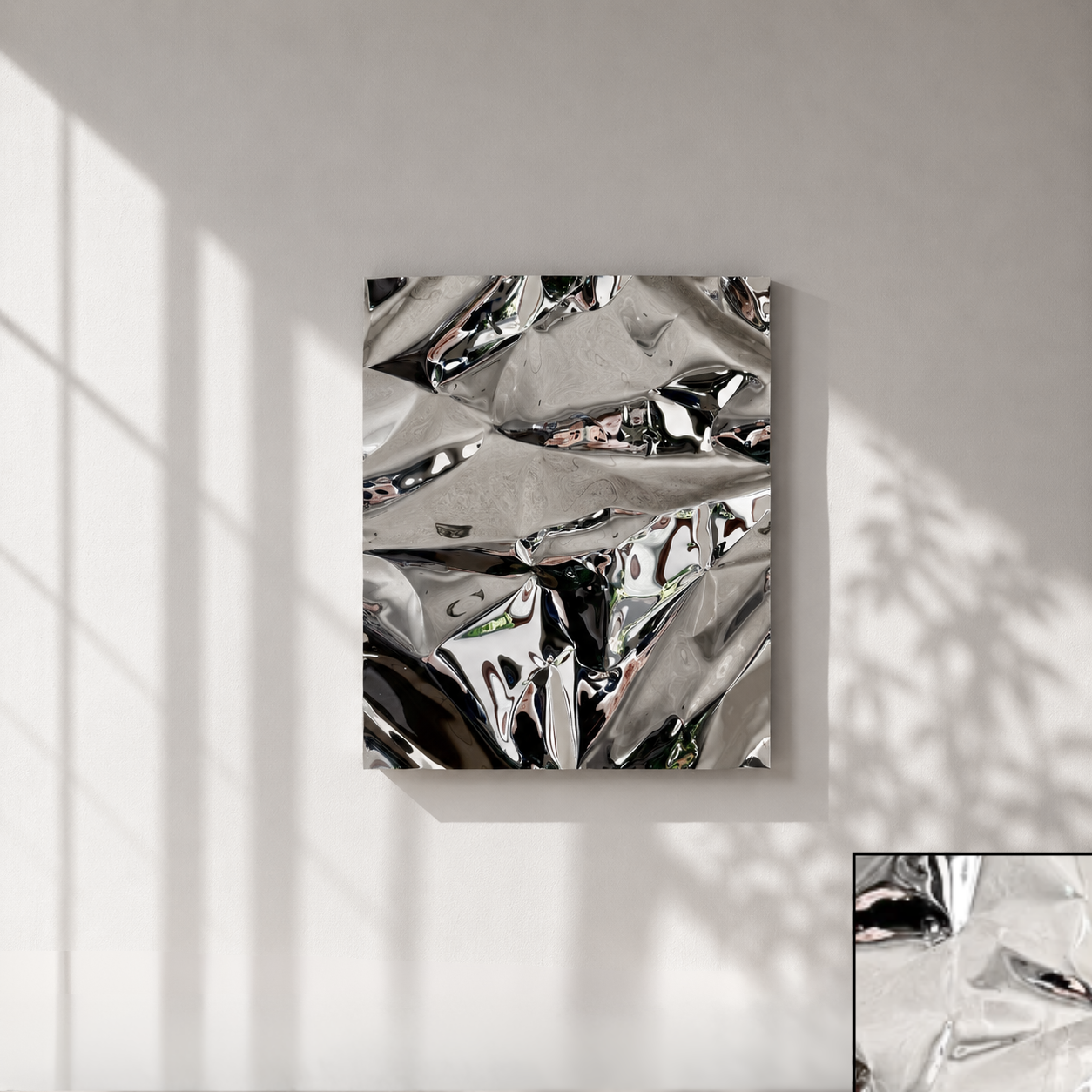 Ballader – eksklusiv håndformet vægkunst i aluminium med moderne refleksioner og skulpturelt udtryk til stilrene og moderne hjem.
