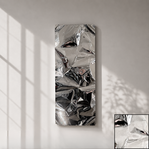 Eksklusiv aluminium vægkunst formet i hånden. Ballader skaber levende refleksioner og moderne og stilren elegance i hjemmet.