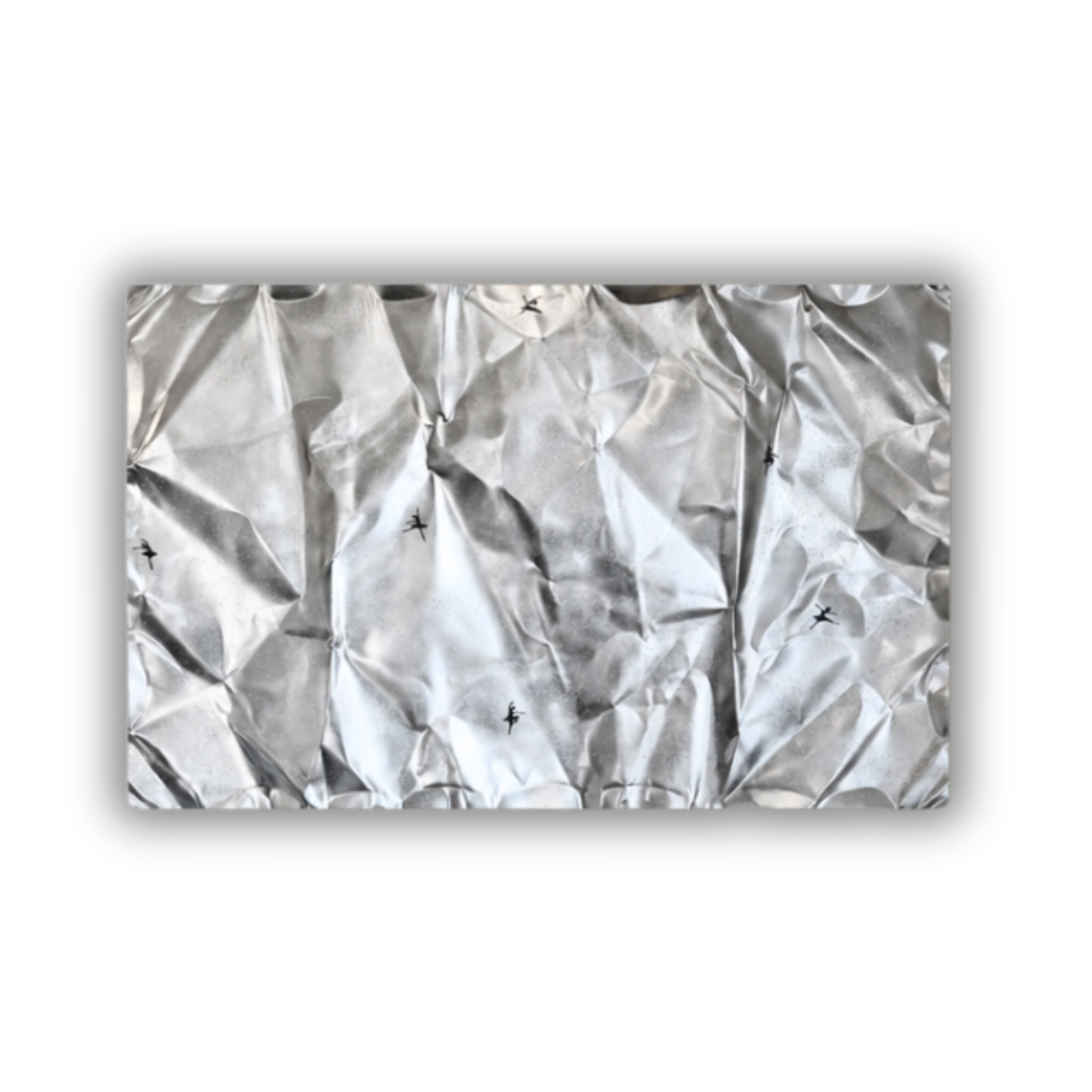 Eksklusivt aluminiumsværk med håndformet overflade og små ballerinaer som diskrete detaljer.
