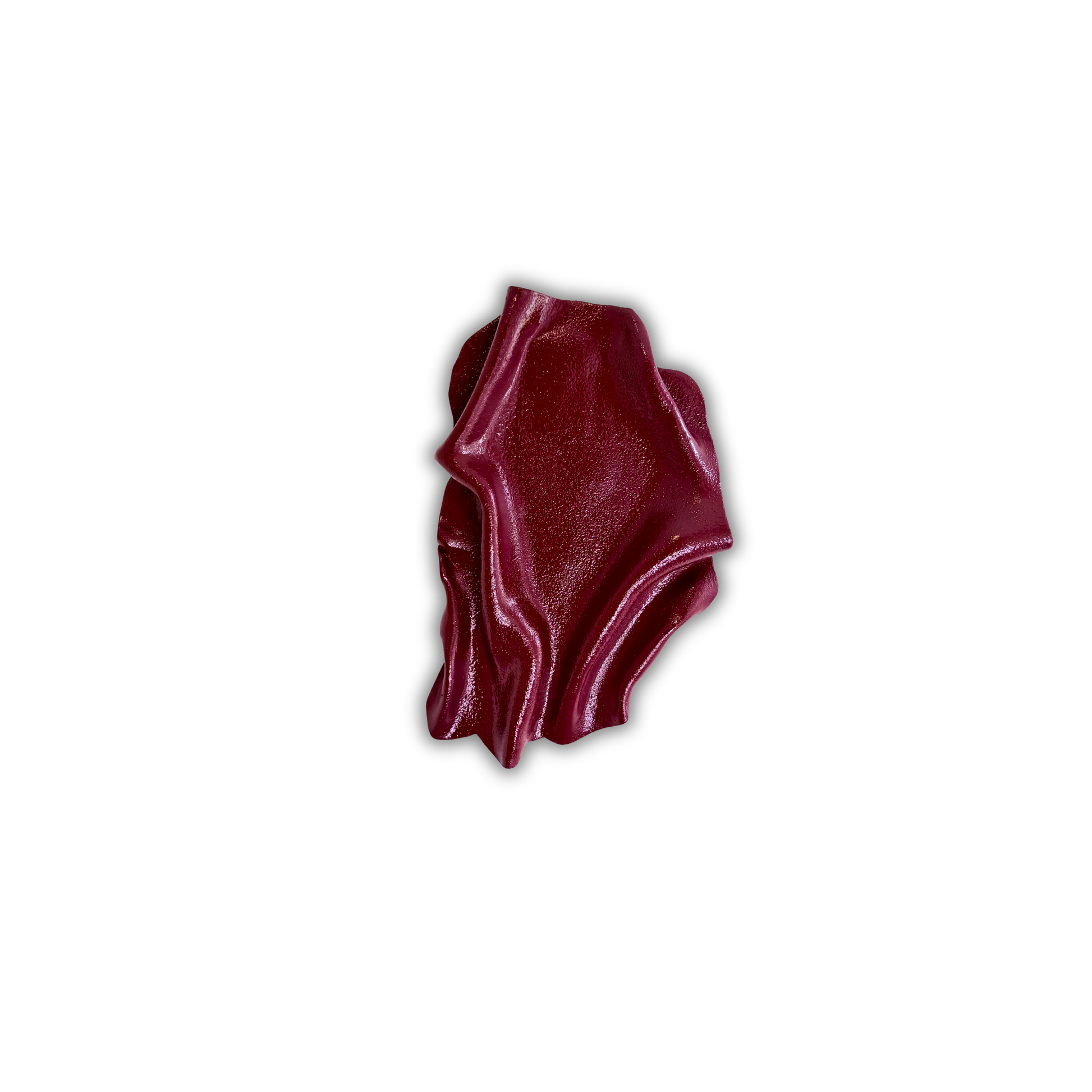Håndlavet skulpturel vægkunst i dyb bordeaux med organiske, bølgende former og fin tekstur. Swell – Bordeaux No. 01 har et elegant, moderne udtryk og skaber et smukt spil mellem lys, skygger og de håndformede detaljer.