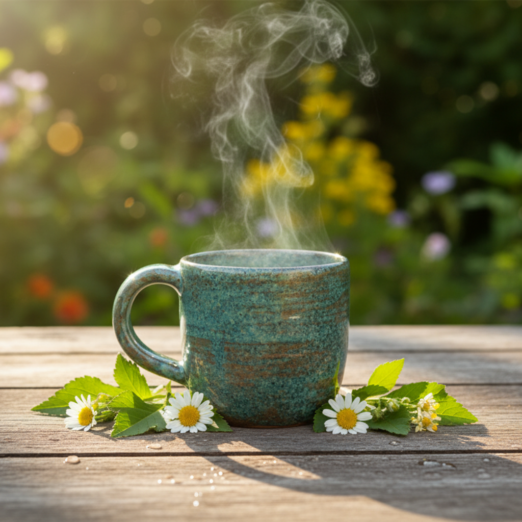 ceramic-mug-in-summer-garden